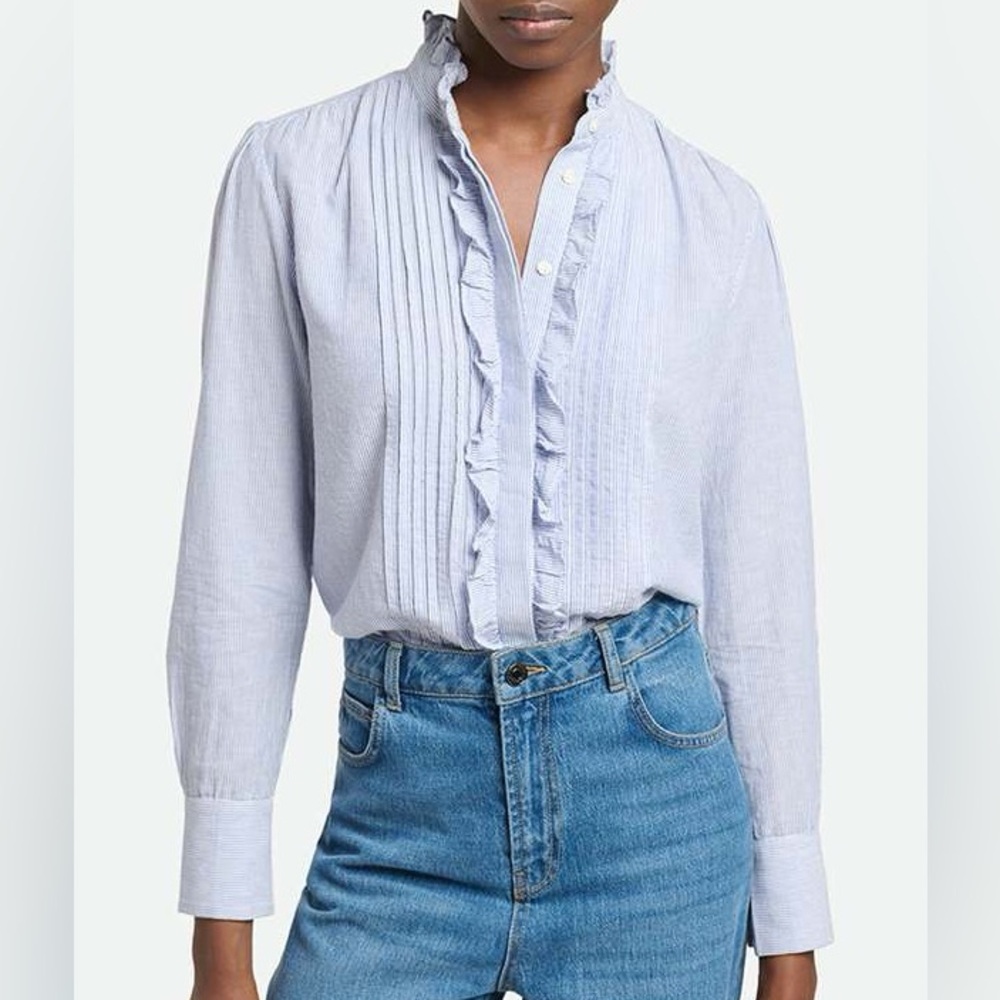 Vanessa Bruno Pintuck “Nicolas” Blouse